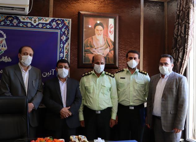 آیین تکریم و معارفه فرمانده یگان انتظامی زندان های تهران برگزار گردید